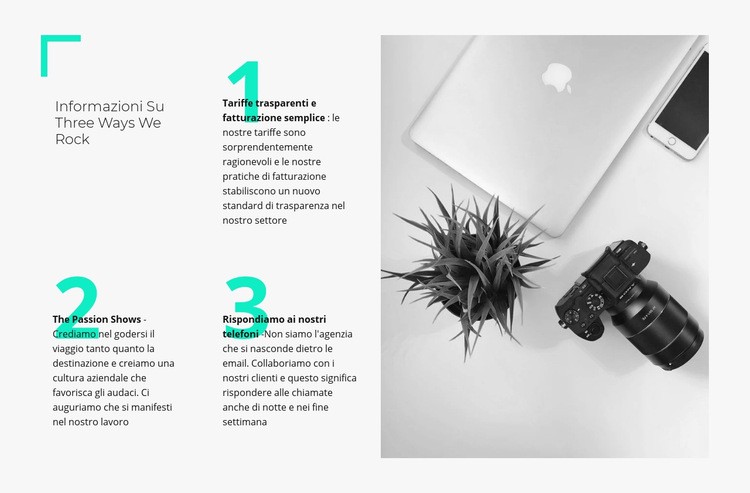 Uniamo la strategia al design Mockup del sito web