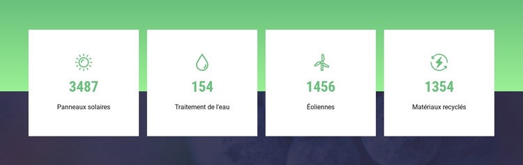 Infographie de la nature Modèles de constructeur de sites Web