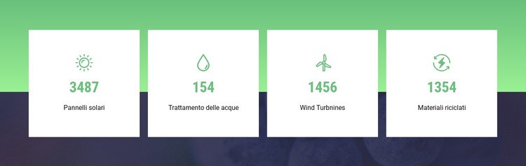 Computer grafica della natura Modelli di Website Builder