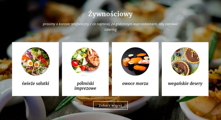 Usługi gastronomiczne i cateringowe Szablon CSS