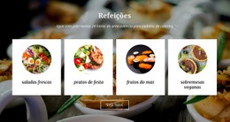 Serviços De Alimentação E Catering – Design Responsivo