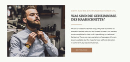 Mode Und Haarpflege – Fertiges Website-Design
