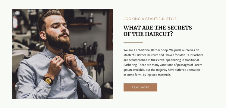 Fashion and hair care Elementor Template Alternative