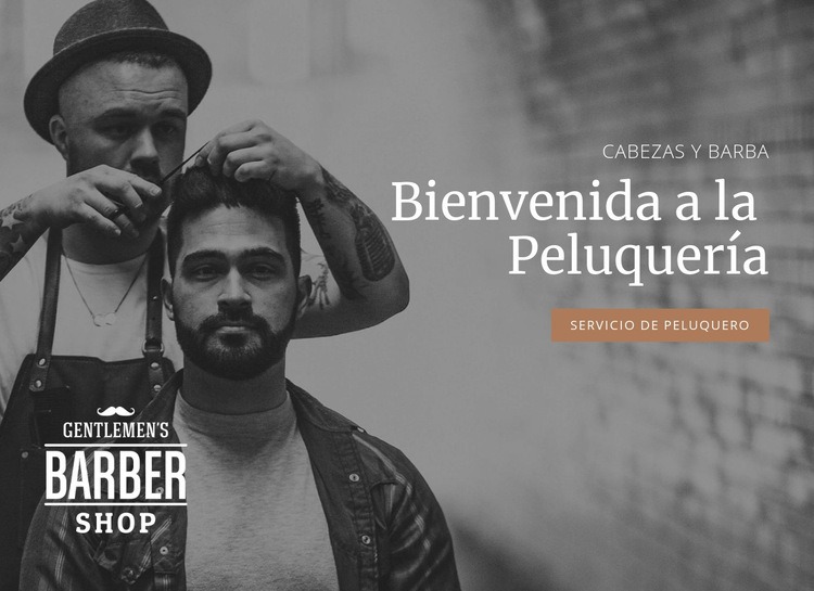 Cortes de pelo para hombres Plantillas de creación de sitios web