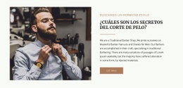 Diseño Del Sitio Para Moda Y Cuidado Del Cabello