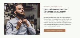 Modelo Web Responsivo Para Moda E Cuidados Com Os Cabelos