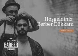 Erkekler Için Saç Kesimi - Yaratıcı Çok Amaçlı Şablon