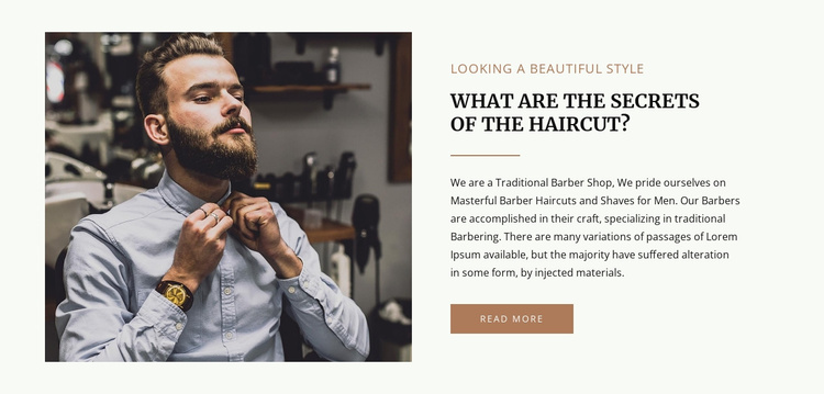 Fashion and hair care Landing Page