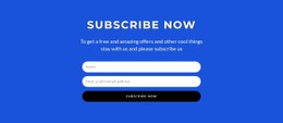 Subcribe Now Form CSS Template