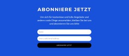 Jetzt Abonnieren Formular #Html5-Template-De-Seo-One-Item-Suffix