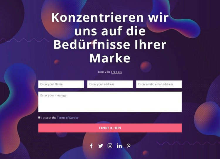 Bitte verwenden Sie eine dieser Methoden, um mit uns in Kontakt zu treten Website Builder-Vorlagen