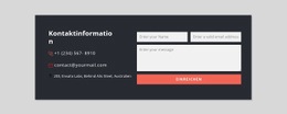 Kontaktformular Mit Dunklem Hintergrund #Website-Design-De-Seo-One-Item-Suffix