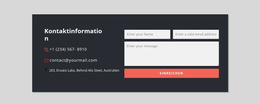 Kontaktformular Mit Dunklem Hintergrund #Website-Templates-De-Seo-One-Item-Suffix