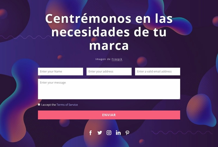 Utilice uno de estos métodos para contactarnos Plantillas de creación de sitios web