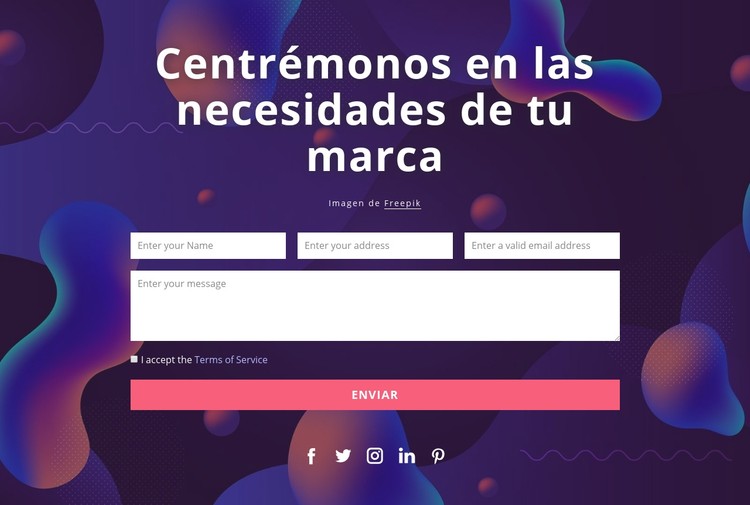 Utilice uno de estos métodos para contactarnos Plantilla CSS