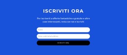 Sottoscrivi Ora Il Modulo - Modello Di Sito Web Gratuito