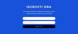 Ispirazione Del Sito Web Per Sottoscrivi Ora Il Modulo