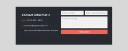 Contactformulier Met Donkere Achtergrond #Templates-Nl-Seo-One-Item-Suffix