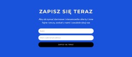 Demo Szablonu Dla Zapisz Się Teraz Formularz