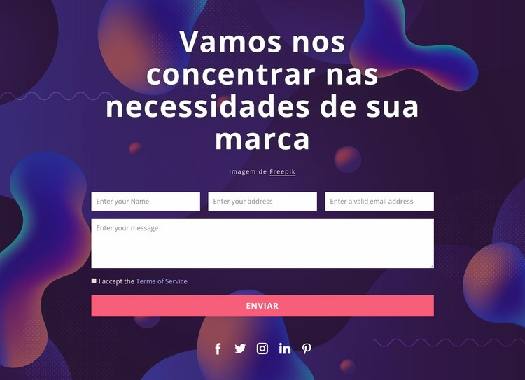 Use um desses métodos para entrar em contato conosco Construtor de sites HTML