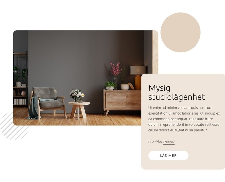 Mysig studiolägenhet WordPress -tema