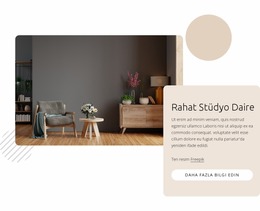 Rahat Stüdyo Daire - Joomla Web Sitesi Şablonu