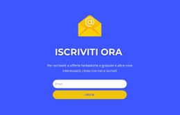 Il Miglior Modello HTML5 Per Sottoscrivi Ora Il Modulo Con Il Testo