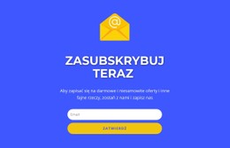 Zapisz Się Teraz Formularz Z Tekstem Podstawowy Szablon HTML Z CSS