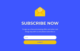 Subcribe Now Form With Text - Responsive Website Templates
