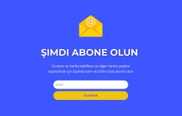 Şimdi Formu Metinle Abone Edin - Duyarlı Web Sitesi Şablonları