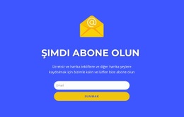 Şimdi Formu Metinle Abone Edin Için Özel Tek Sayfalık Şablon