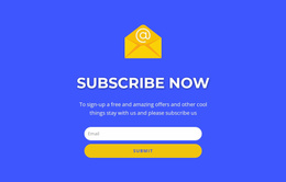 Subcribe Now Form With Text - Landing Page For Any Device