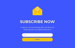 Subcribe Now Form With Text {0] - Wysiwyg HTML