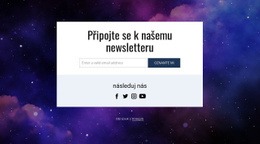 Připojte Se K Našemu Newsletteru A Sledujte Nás – Kreativní Víceúčelová Šablona