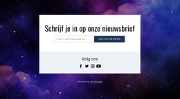 Schrijf Je In Voor Onze Nieuwsbrief En Volg Ons - HTML Page Maker