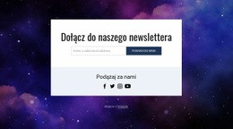 Darmowa Makieta Strony Internetowej Dla Dołącz Do Naszego Newslettera I Śledź Nas