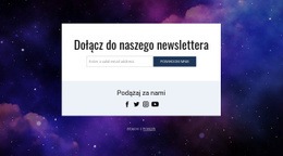 Dołącz Do Naszego Newslettera I Śledź Nas - Kreatywny Uniwersalny Szablon