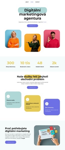 Mediální Marketing – Šablona HTML5