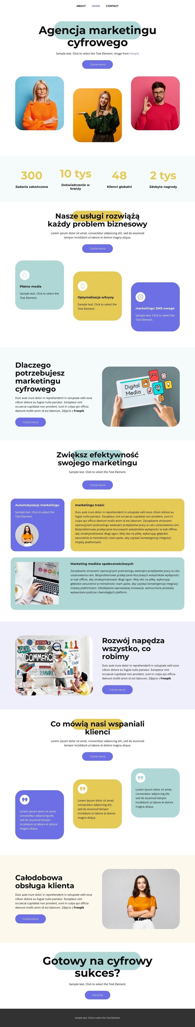 marketingu medialnego Szablon HTML5