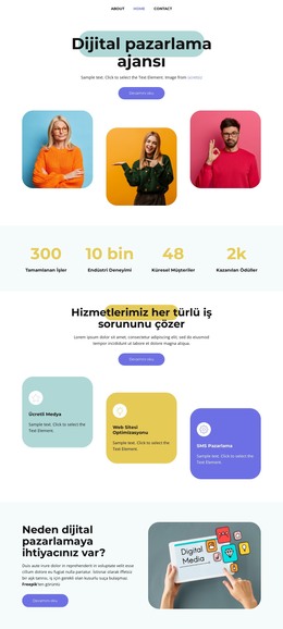 Medya Pazarlama - HTML5 Şablonu