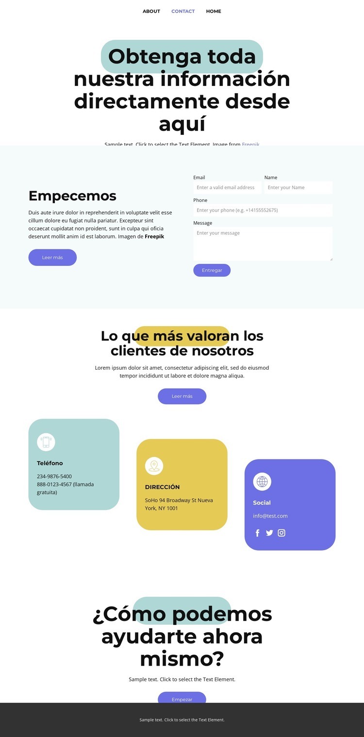 Marketing de medios sociales Creador de sitios web HTML