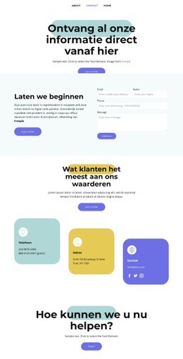 Sociale Media Marketing - Inspiratie Voor Website-Ontwerp