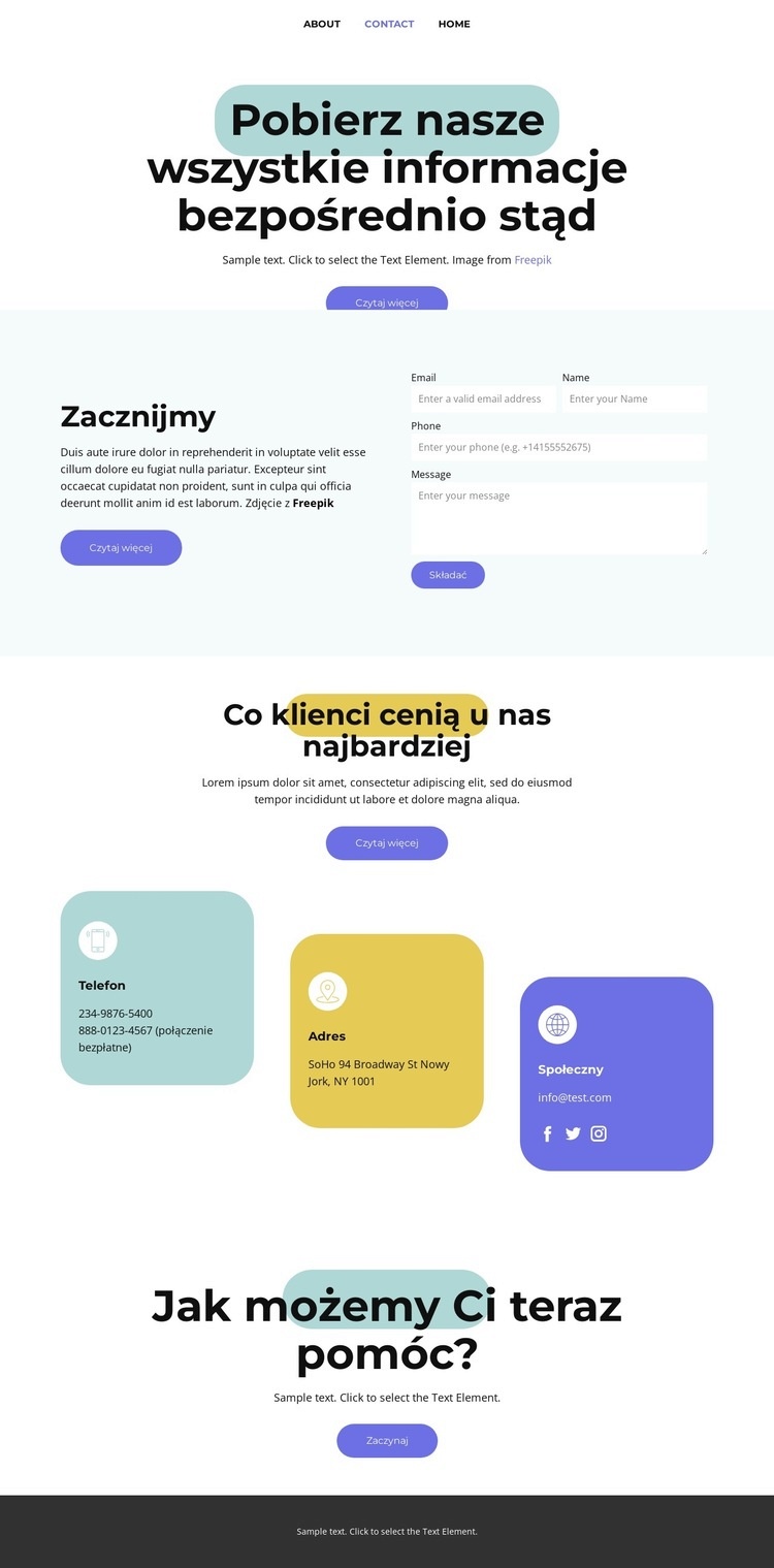 Marketing mediów społecznościowych Kreator witryn internetowych HTML