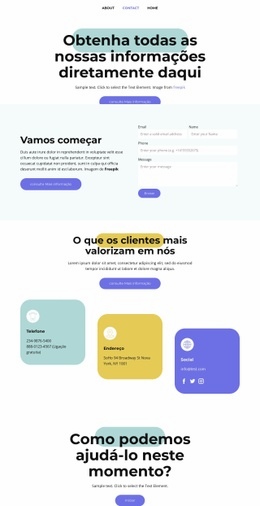 Marketing De Mídia Social - Inspiração Para O Design Do Site