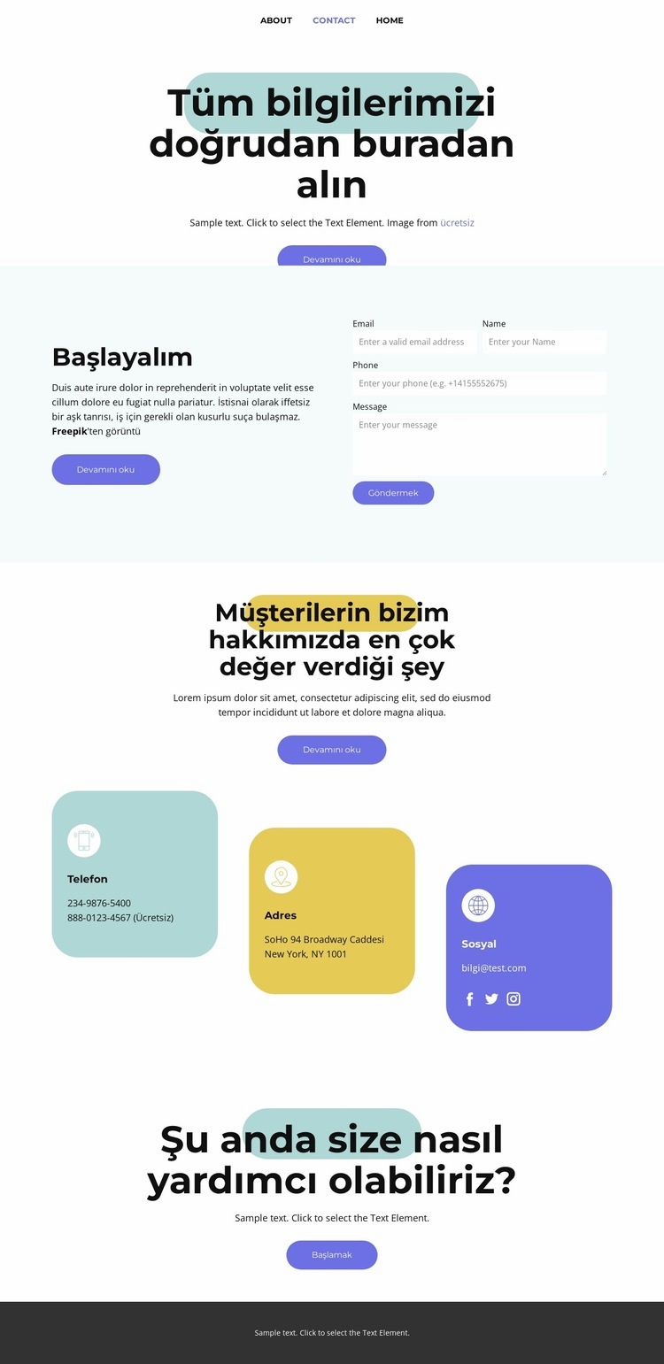 Sosyal medya pazarlamacılığı Html Web Sitesi Oluşturucu