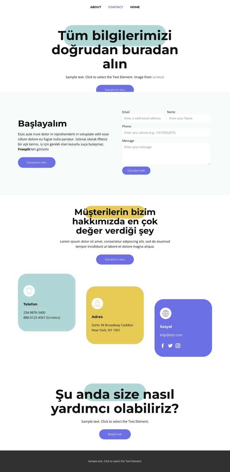 Sosyal medya pazarlamacılığı Web Sitesi Şablonu