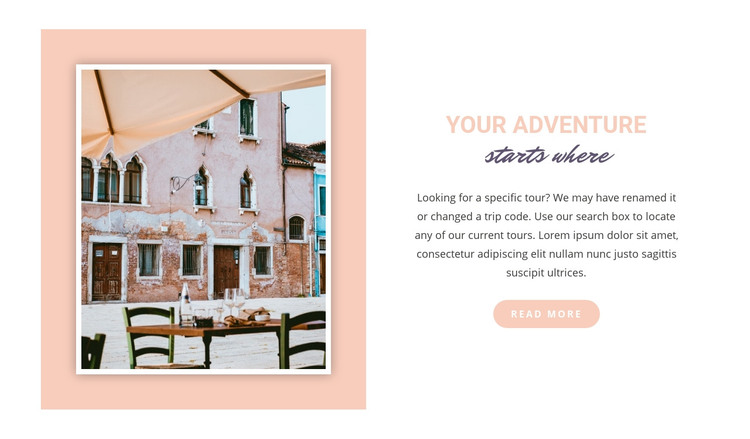 Portugal travel advice Homepage Design