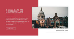Best Universities In The World - HTML Page Template