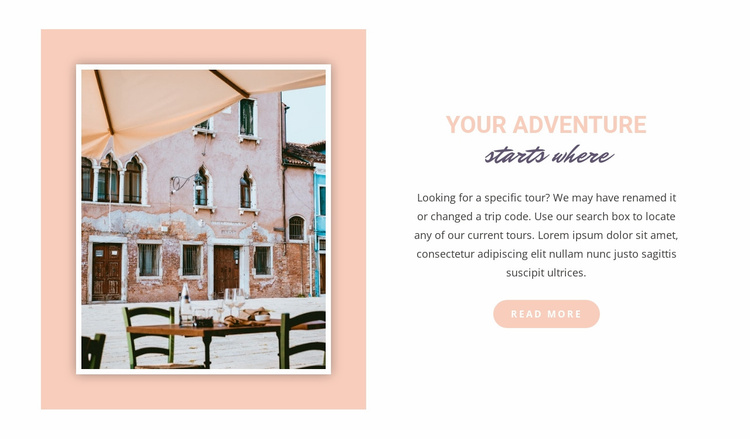 Portugal travel advice eCommerce Template
