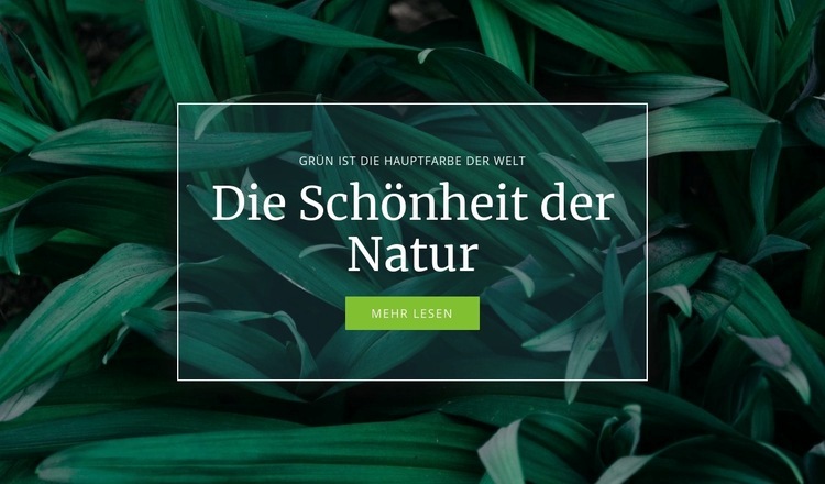 Geheimnis der Natur HTML Website Builder